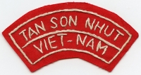 Nice Early - Mid 60's Boonie Hat Novelty Tab "Tan Son Nhut Viet-Nam" Hand Emb. In-Country