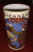 1903 Villeroy & Boch (Mettlach) Export 1/4 Litre "Tanz" (Dance) Stoneware Beer Tumbler