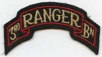Nice WWII US Army 3rd Ranger Battalion Shoulder Scroll