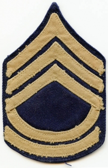 Theatre-Made WWII US Army Rank Stripes for Technical Sergeant