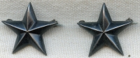 Ext. Rare and Beautiful Matched Pair WWI TIFFANY Made General/Admiral Rank Stars in Sterlin
