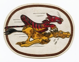 Wonderful & Rare WWII USAAF 26th Fighter Squadron, 51st Fighter Group, 14th AF CBI Made Jacket Patch