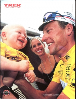 2001 Trek Bicycles Catalog Featuring Ex-Pro Cyclist Lance Armstrong on Cover