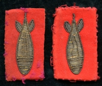 WWI Trench Mortar Patches of Lt. Wm A. Laine, Ordnance Dept., with Drinking Cup