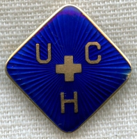 14K Named 1926 University of California Hospital Nurse Graduate Pin by Shreve & Co