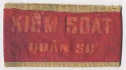 BEING RESEARCHED - Unidentified N. Vietnamese Army Armband with Name - NOT FOR SALE UNTIL IDENTIFIED