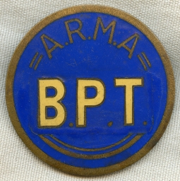 BEING RESEARCHED - Unidentified 1930's Era (?) BPA A.R.M.A. Transportation (?) Badge