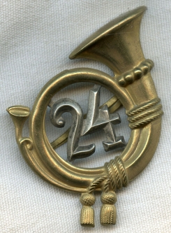 BEING RESEARCHED - Unidentified Austrian "24" Postal Badge - NOT FOR SALE TIL IDed