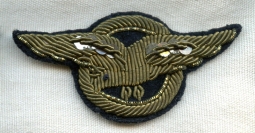 BEING RESEARCHED Beautiful WWII? Bullion European Aviation Badge /Wing NOT FOR SALE TIL IDed