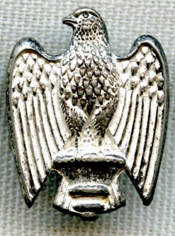 BEING RESEARCHED - Eagle Insignia in Silvered Brass UK? Middle East? - NOT FOR SALE UNTIL ID'D