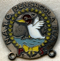 BEING RESEARCHED- WWII Badge from Naval Air Training Center Pensacola, FL -NOT FOR SALE UNTIL ID'd