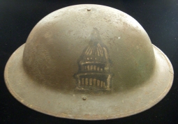 BEING RESEARCHED WWI Helmet Reading The Boy The Kaiser Hated George E. Lang NOT FOR SALE UNTIL IDed