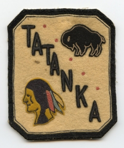 BEING RESEARCHED - UnIDed 1920s-30s Scout? Tatanka Patch (ME or NH?) - NOT FOR SALE UNTIL IDed