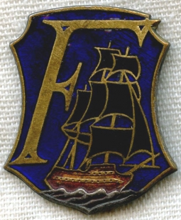 WWII French Naval Badge for F-Class Destroyer "Le Fantastique" (The Whimsical)