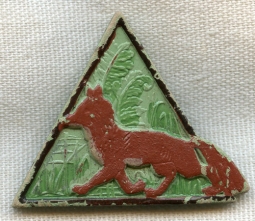 Unknown WWII German Plastic Tinnie with Red Fox (Rotfuchs)