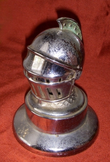 BEING RESEARCHED 1920s-1930s? Knight's Helmet Armor Auto? Truck? Mascot? NOT FOR SALE TIL IDed