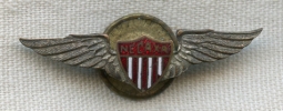 BEING RESEARCHED -1930s Necaxa Mexican Football Club Lapel Wing - NOT FOR SALE TIL IDed