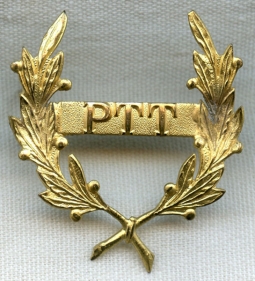 BEING RESEARCHED - Unidentified French(?) "PTT" Postal Hat Badge - NOT FOR SALE TIL IDed
