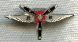 BEING RESEARCHED - Circa 1930s "R.R. Propeller Club" Lapel Pin - NOT FOR SALE TIL IDed
