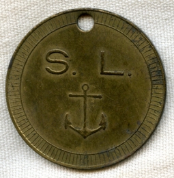 BEING RESEARCHED - Sailor's League (S.L.) Token or Medallion? - NOT FOR SALE TIL IDed