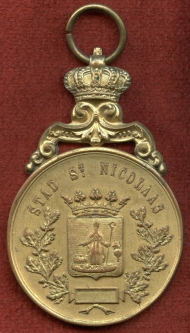BEING RESEARCHED - 1903 Belgian Stad St. Nicolaas Post Office Medal- NOT FOR SALE TIL IDed
