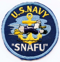 BEING RESEARCHED - WWII USN Aerial Photo School (?) Patch w/Donald Duck - NOT FOR SALE UNTIL IDed