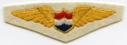 1950s United Airlines Wing Embroidered on Wool