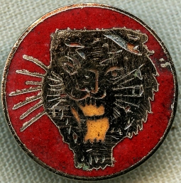 BEING RESEARCHED - Unusual Tiger Head Pin by Salberg, Warwick, R. I. - NOT FOR SALE UNTIL ID'd