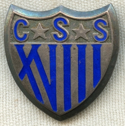 Rare Culver Military Academy Summer School Graduate Badge Class of 1918