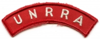 Late WWII United Nations Relief and Rehabilitation Administration (UNRRA) Shoulder Arc Patch