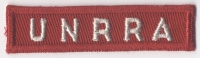 United Nations Relief and Rehabilitation Administration (UNRRA) Patch