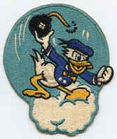 Great 1960's USAF 531st Bomb Sq. Patch with Walt Disney's Donald Duck Like WWII Design