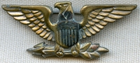 Korean War Era US Army / USAF Colonel "War Eagle" Overseas Cap Rank Insignia by Luxenberg Large Size