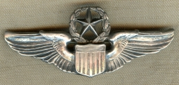 Great Ca 1944 USAAF Command Pilot Wing by A.E. Co. in Sterling