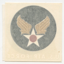 Unused 1950's Type USAF US Air Force Iron-On Flight Jacket Decal