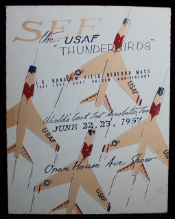 Wonderful 1957 USAF Thunderbirds 50th Anniversary Commemorative Exhibition at Hanscom Field in Mass.