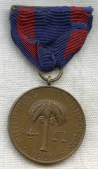 Numbered US Army Campaign Medal for the 1899 Philippine Insurrection