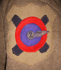 Wonderful WWI USAS EM Tunic with French Made 2nd Air Park Artillery Observation School Patch