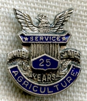 Circa 1950s USDA (US Dept. of Agriculture) 25 Years of Service Lapel Pin