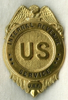 Minty 1920s-Early 1930s IRS (Internal Revenue Service) Agent Badge