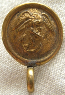 Rare 1880s-1890s USMC Enlisted Man Shako Helmet Button in Nice Condition