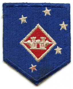 WWII US Marine Ambhibious Corps (MAC) Aviation Engineers Shoulder Patch