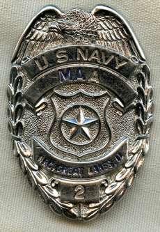 Ca 1960's US Navy Master At Arms from the Naval Reserve Center, Great Lakes, IL