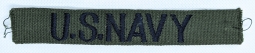 Vietnam Era Japanese-Embroidered USN Uniform Tape LONGEST Length