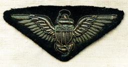 1930s Deco-Style Bullion USN Pilot Wing Almost 3-Dimensional