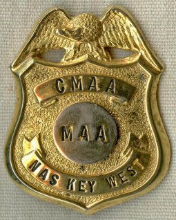 Early 1950's US Navy Chief Master at Arms Badge from Key West Naval Air Station