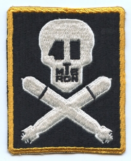 Rare WWII USN PT Squadron 41 MTB RON 41 Skull & Torpedo Jolly Roger Jacket Patch