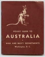 WWII US Army & USN Manual "Pocket Guide to Australia" with "Military Personnel" Use Warning