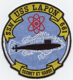 USN Sub Patch for USS Lapon (SSN-661)