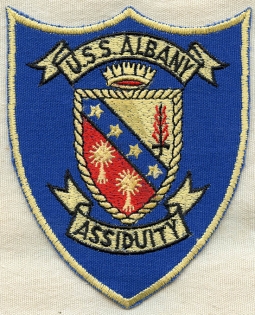 Early 1960s USS Albany Guided Missile Cruiser (CG-10) Patch
